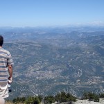 Vu du sommet du Ventoux côté nord